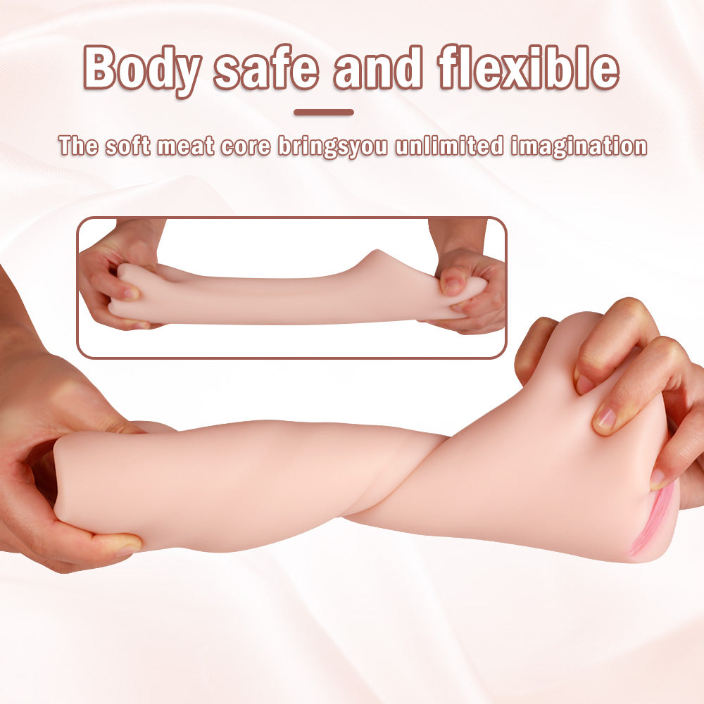 Megan Salinas Pornstar Pocket Pussy – Realistic Vagina Textured Male Masturbator, Open-Ended Pussy Stroker for Intense Solo Play