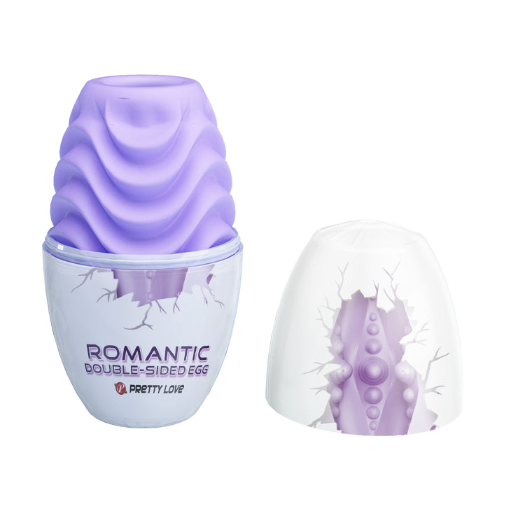 Œuf masturbateur pour homme – Poche extensible double face avec manchon texturé pour une stimulation intense