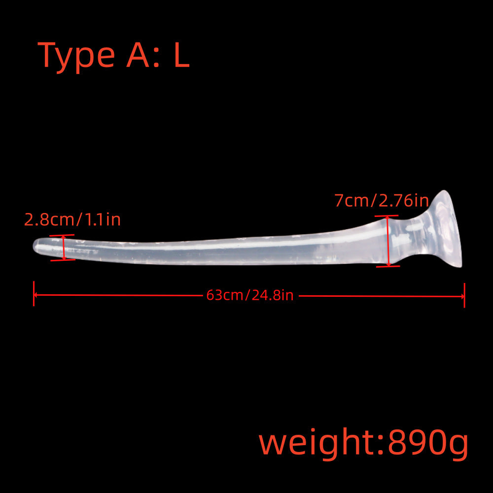 Super Long Anal Plug Dildo, Flexible Butt Plug Vaginal Anus Dilator Stimulation Adult Erotic Sex Toys for Women Men