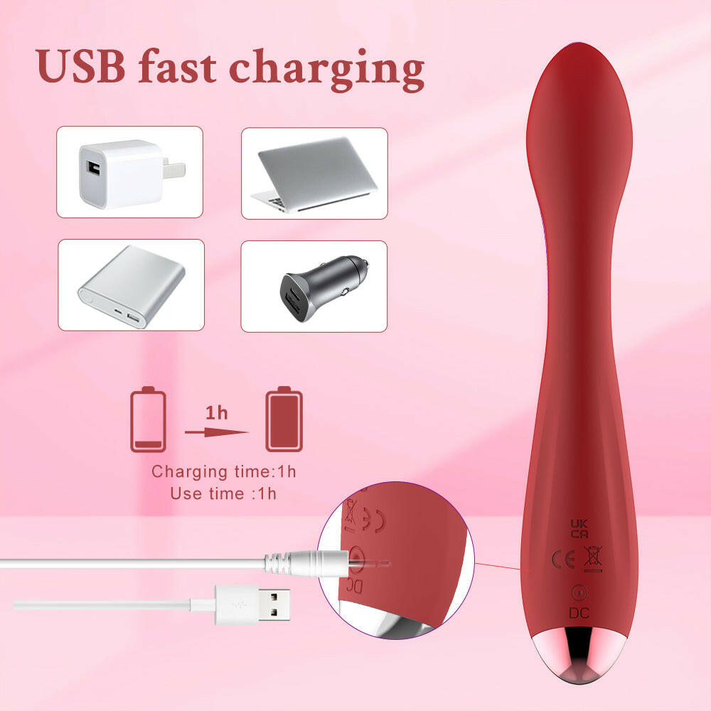 Rabbit Vibrator with Dual Motors – 10 Vibration Modes, USB Charging, Silicone Clitoral & G-Spot Stimulator