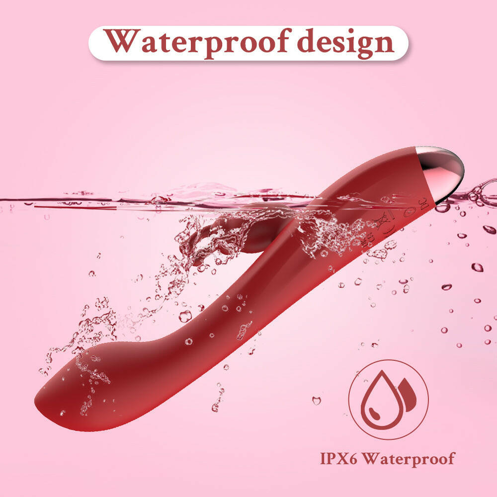 Rabbit Vibrator with Dual Motors – 10 Vibration Modes, USB Charging, Silicone Clitoral & G-Spot Stimulator