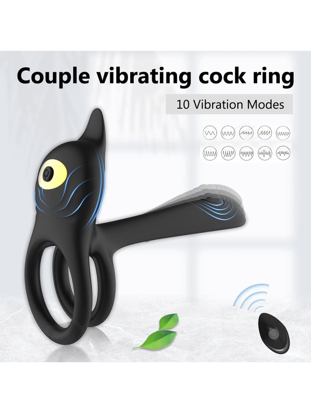 Best Vibrating Penis Ring for Couples – Wireless Remote Cock Ring with Prostate Vibrator
