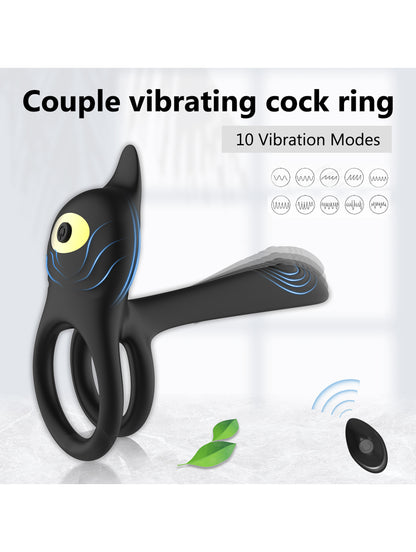 Best Vibrating Penis Ring for Couples – Wireless Remote Cock Ring with Prostate Vibrator
