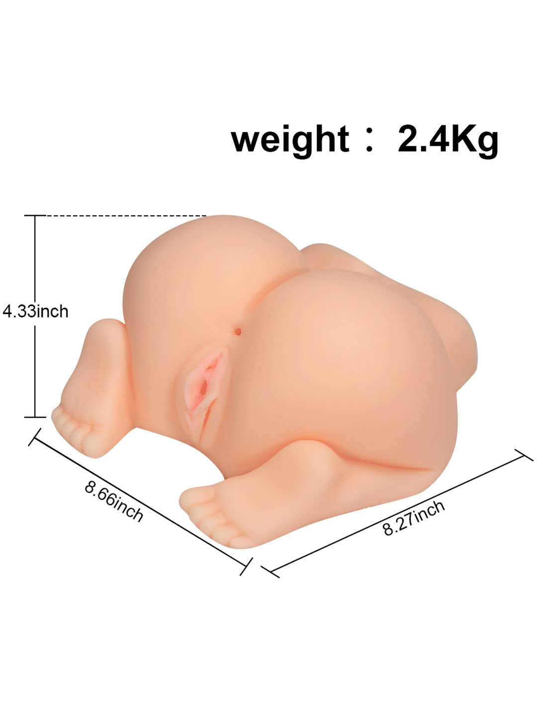 5.29lbs realistic vagina Anal Dual Channel Pocket Pussy Big Ass Sex Dolls