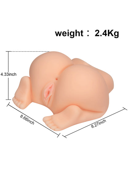 5.29lbs realistic vagina Anal Dual Channel Pocket Pussy Big Ass Sex Dolls