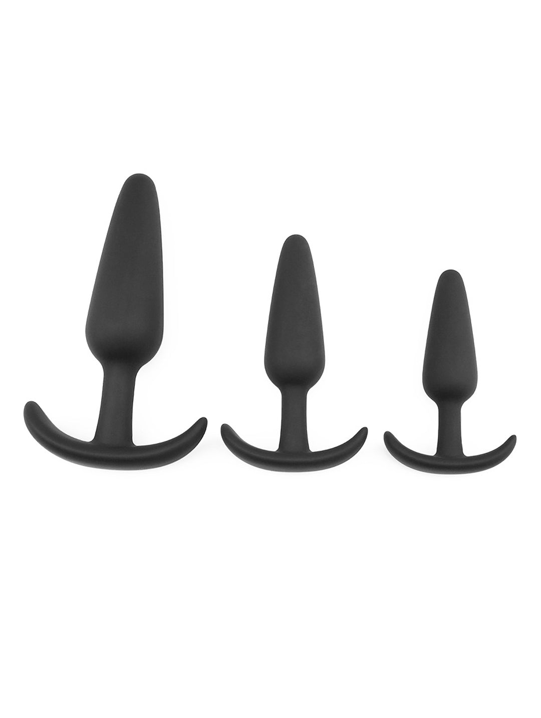 Silicone Anal Plug Training Set – 3 Sizes Butt Plugs for Beginners & Advanced Users | Prostate & G-Spot Stimulation | Safe & Comfortable Design