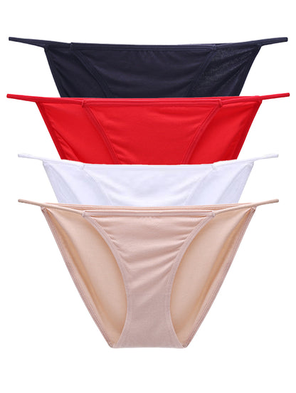 4-Pack Women's Modal Bikini Panties – Breathable, Sexy & Ultra-Soft