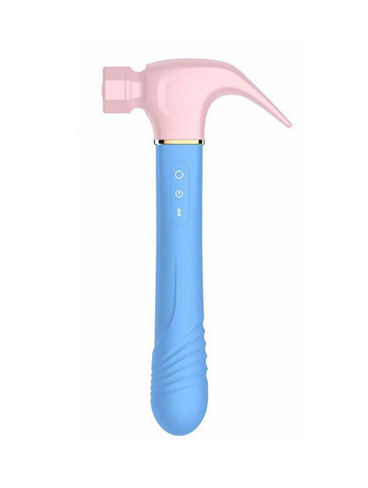 Distinctive Hammer Design 3-in-1 G-Spot Vibrator with Suction, Vibration, and Thrusting
