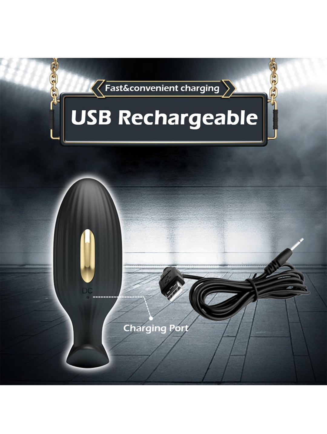 App-Controlled Electric Shock Anal Plug – 12 Vibration Luxury Butt Plug for Men, Women & Couples