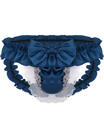 Sexy butt men's underwear thong underwear briefs lace low waist thong