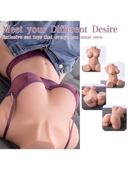 42.99LB Life Size Love Doll – Realistic TPR Male Sex Toy with Dual Openings