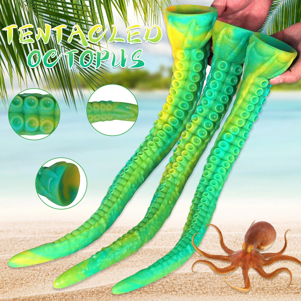 17.7", 19.7", 21.7" Monster Octopus Tentacle Dildo – Huge Silicone Anal Dildo with Suction Cup