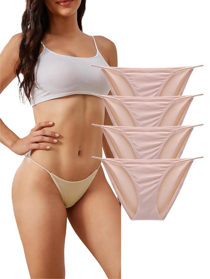 4-Pack Women's Modal Bikini Panties – Breathable, Sexy & Ultra-Soft
