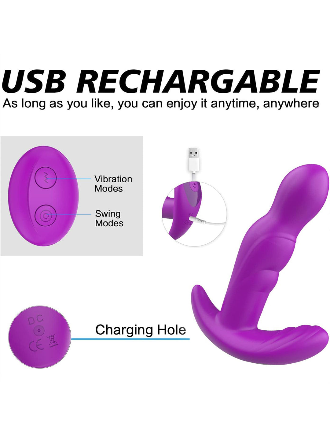 360° Rotating Wearable Vibrators Clitoral G Spot Vibrators