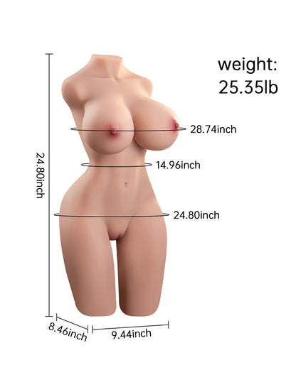 25.35LB Life Size Love Doll Torso – Super Realistic Mini Sex Doll