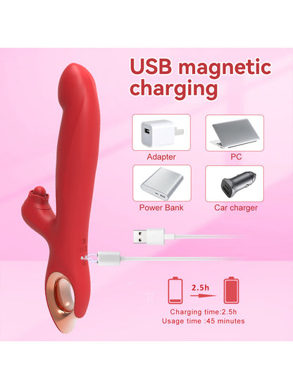 vibrator wand，Thrusting Vibrators，Thrusting dildos，Rabbit Vibrators，Automatic Thrusting Vibrating Swing Machine Female Masturbation Device