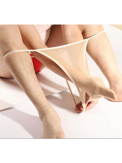 High elasticity Mens Thong Elephant Thong for Men Trunk Underwear Low Rise（opening）