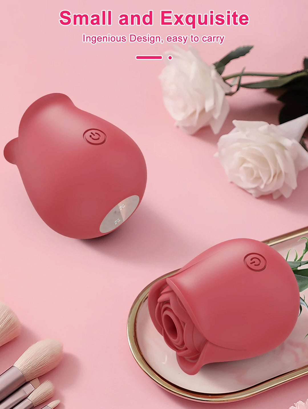 10 Vibration & Sucking Modes Rose Vibrators