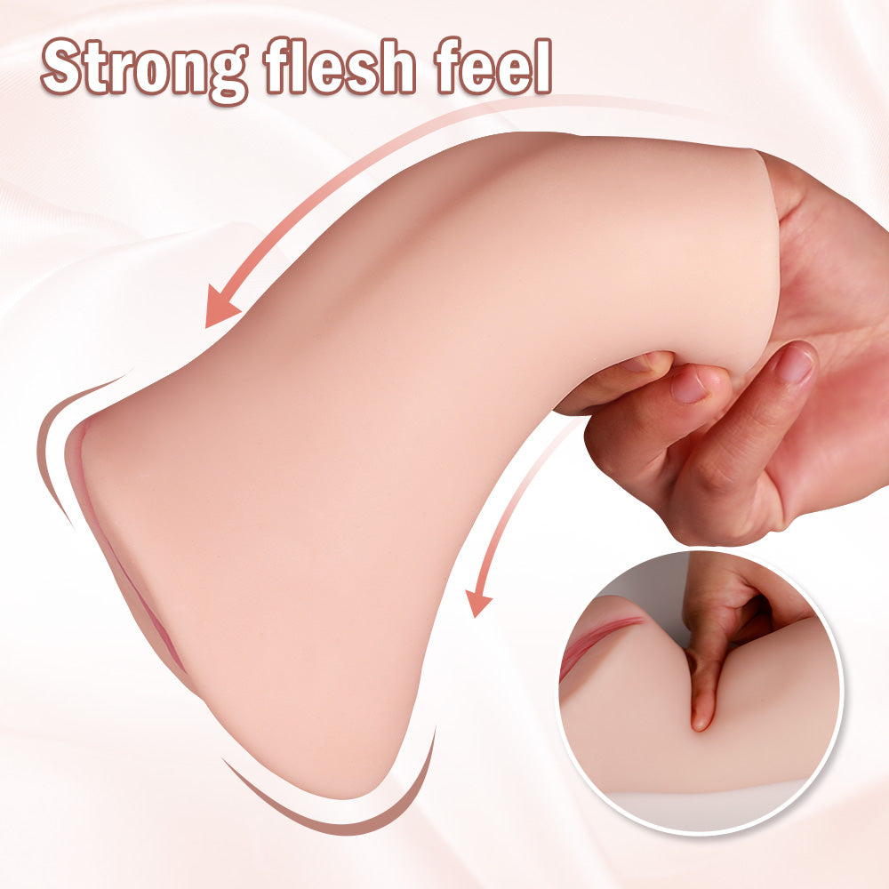 Megan Salinas Pornstar Pocket Pussy – Realistic Vagina Textured Male Masturbator, Open-Ended Pussy Stroker for Intense Solo Play