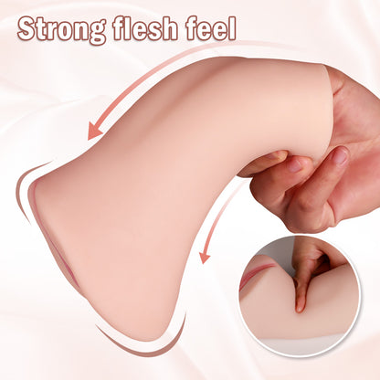 Megan Salinas Pornstar Pocket Pussy – Realistic Vagina Textured Male Masturbator, Open-Ended Pussy Stroker for Intense Solo Play