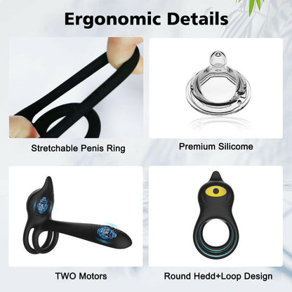 Best Vibrating Penis Ring for Couples – Wireless Remote Cock Ring with Prostate Vibrator