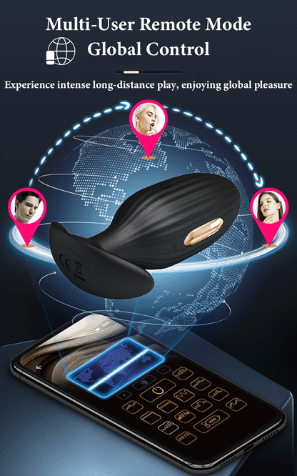 App-Controlled Electric Shock Anal Plug – 12 Vibration Luxury Butt Plug for Men, Women & Couples
