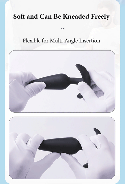 Silicone Anal Plug Training Set – 3 Sizes Butt Plugs for Beginners & Advanced Users | Prostate & G-Spot Stimulation | Safe & Comfortable Design