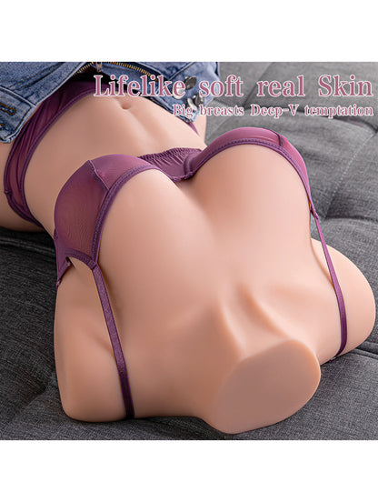 42.99LB Life Size Love Doll – Realistic TPR Male Sex Toy with Dual Openings