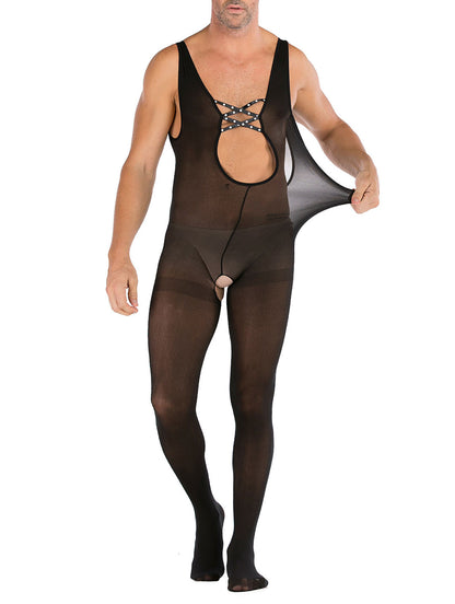 35 Styles Men’s Lace Lingerie – See Through Fishnet Bodysuit, Jumpsuit, Mini Dress Clubwear