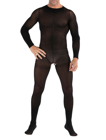 35 Styles Men’s Lace Lingerie – See Through Fishnet Bodysuit, Jumpsuit, Mini Dress Clubwear