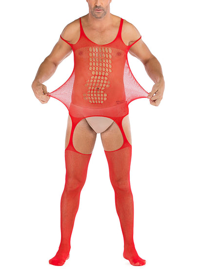 35 Styles Men’s Lace Lingerie – See Through Fishnet Bodysuit, Jumpsuit, Mini Dress Clubwear