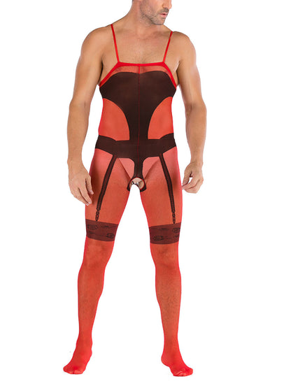 35 Styles Men’s Lace Lingerie – See Through Fishnet Bodysuit, Jumpsuit, Mini Dress Clubwear