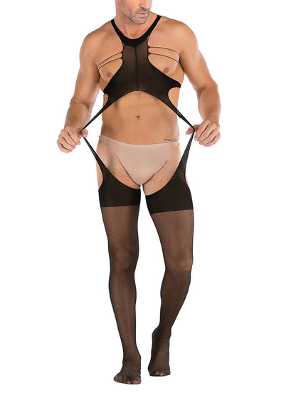 35 Styles Men’s Lace Lingerie – See Through Fishnet Bodysuit, Jumpsuit, Mini Dress Clubwear