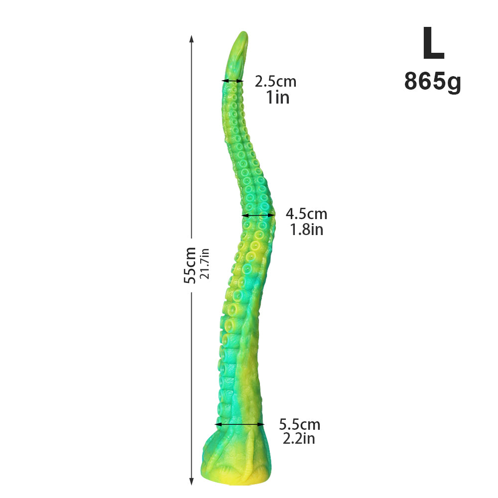 17.7", 19.7", 21.7" Monster Octopus Tentacle Dildo – Huge Silicone Anal Dildo with Suction Cup