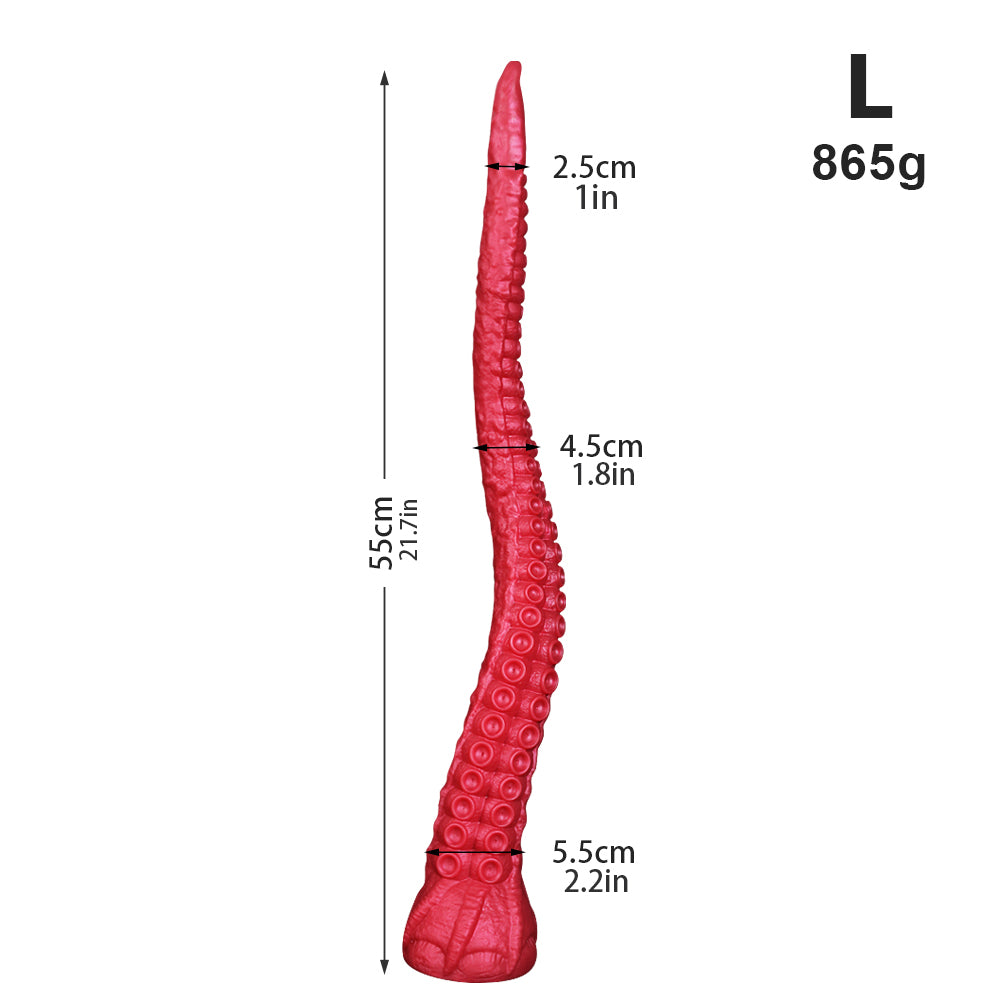17.7", 19.7", 21.7" Monster Octopus Tentacle Dildo – Huge Silicone Anal Dildo with Suction Cup