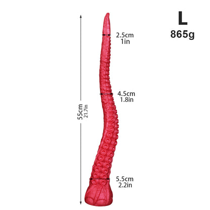 17.7", 19.7", 21.7" Monster Octopus Tentacle Dildo – Huge Silicone Anal Dildo with Suction Cup