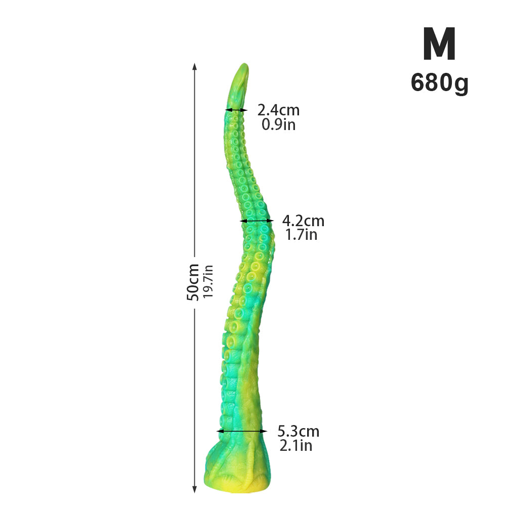 17.7", 19.7", 21.7" Monster Octopus Tentacle Dildo – Huge Silicone Anal Dildo with Suction Cup