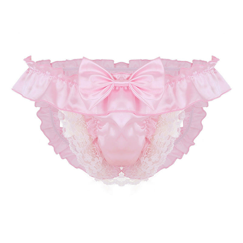 Sexy butt men's underwear thong underwear briefs lace low waist thong