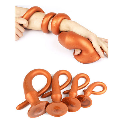 Ultra Long Flexible Silicone Anal Plug – Super Long Butt Plug with Graduated Depth Control