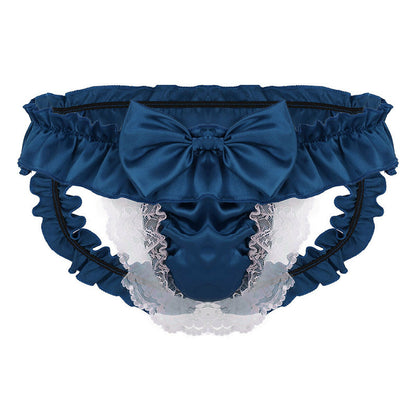 Sexy butt men's underwear thong underwear briefs lace low waist thong