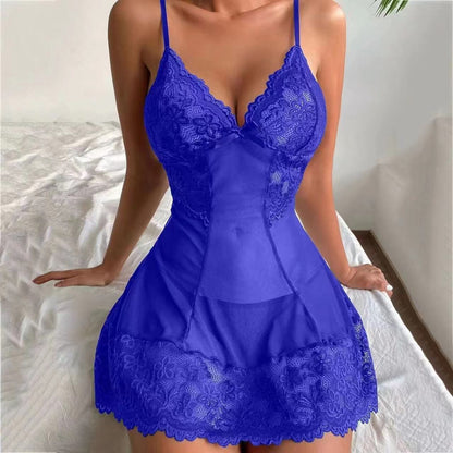 Sexy Babydoll Lingerie Nightwing V Neck Mesh Teddy Lace Design
