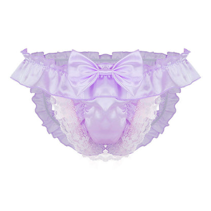 Sexy butt men's underwear thong underwear briefs lace low waist thong