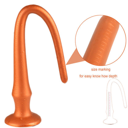 Ultra Long Flexible Silicone Anal Plug – Super Long Butt Plug with Graduated Depth Control
