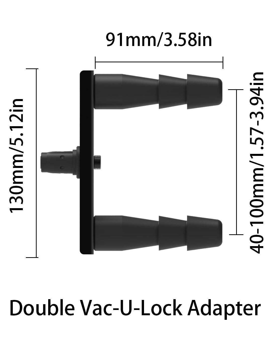 Double Vac-U-Lock Adapter for the Buy Sex Machine and Sexobot X8, enabling secure dual attachment for versatile play.
