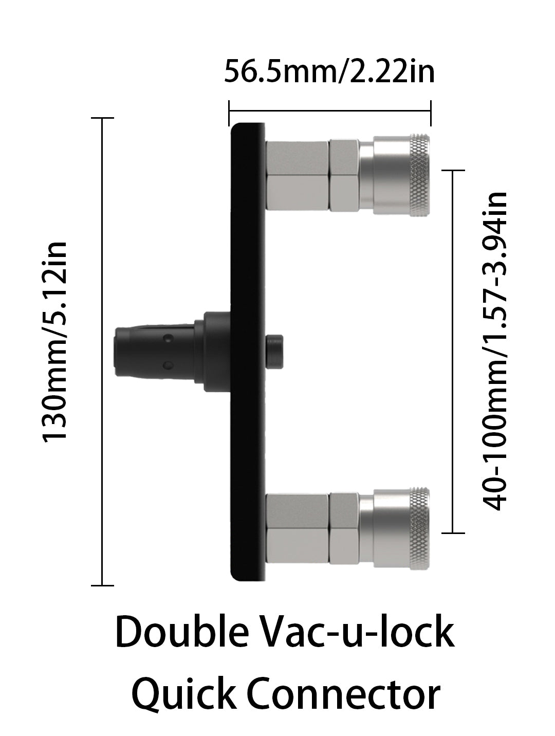 Double Vac-u-lock quick connector for seamless compatibility with the Buy Sex Machine and Sexobot X8 accessories.