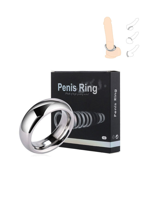 Stainless Steel Cock Ring – Metal Penis Ring, Ejaculation Control Ring & BDSM Accessory