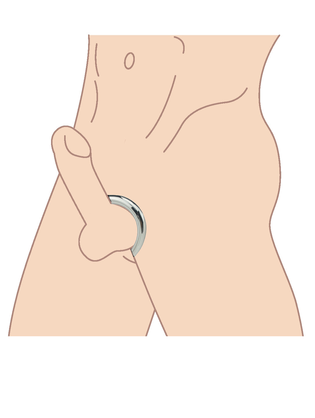 Stainless Steel Cock Ring – Metal Penis Ring, Ejaculation Control Ring & BDSM Accessory