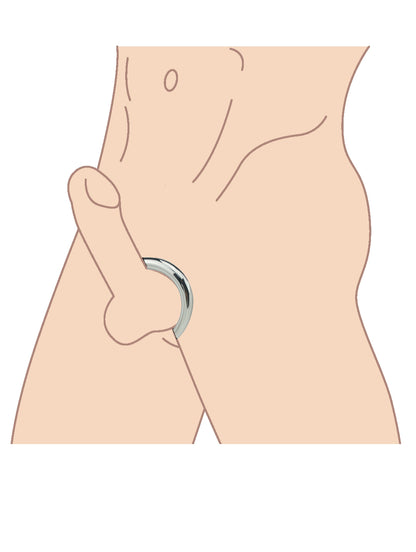 Stainless Steel Cock Ring – Metal Penis Ring, Ejaculation Control Ring & BDSM Accessory