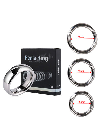 Stainless Steel Cock Ring – Metal Penis Ring, Ejaculation Control Ring & BDSM Accessory