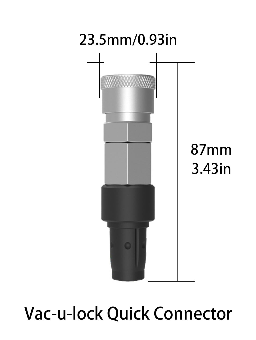 Vac-u-lock quick connector for quick and secure attachment to your Buy Sex Machine.